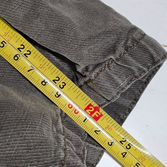 Marine Layer Pull On Crop Tapered‎ Leg Jogger Pants Linen Blend Olive Green XS - Picture 8 of 9